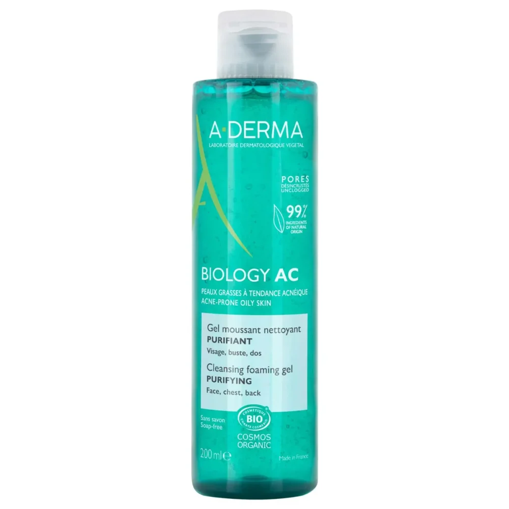 A-Derma biology ac gel moussant nettoyant 200ml